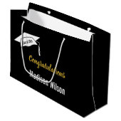 Gefeliciteerd Afstuderen Naam Klasse van 2026 Groot Cadeauzakje (Voorkant Gekanteld)