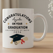 Gefeliciteerd Afstuderen Naam Universiteit Jaar Mok