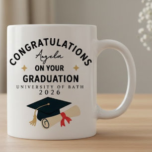 Gefeliciteerd Afstuderen Naam Universiteit Jaar Mok