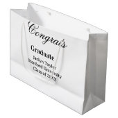 Gefeliciteerd afstuderen naam universiteit naam kl groot cadeauzakje (Voorkant Gekanteld)