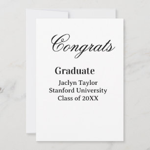 Gefeliciteerd afstuderen naam universiteit naam kl kaart