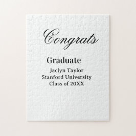 Gefeliciteerd afstuderen naam universiteit naam kl legpuzzel