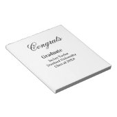 Gefeliciteerd afstuderen naam universiteit naam kl notitieblok (Schuin)