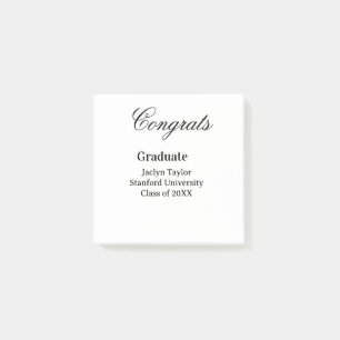 Gefeliciteerd afstuderen naam universiteit naam kl post-it® notes