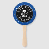 Gefeliciteerd Afstuderen Naam Vet Teksthandventila Handwaaier (Voorkant)