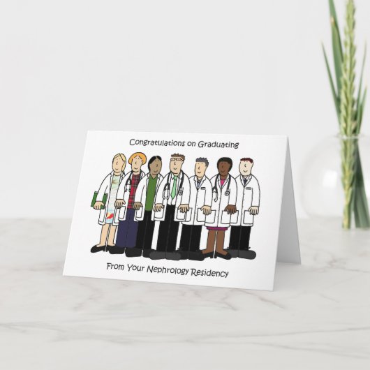 Gefeliciteerd Afstuderen Nephrologie Residency Kaart (Voorkant)