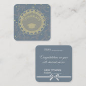 Gefeliciteerd Afstuderen Notitiekaartje (Voorkant / Achterkant)