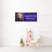 Gefeliciteerd Afstuderen Paars Spandoek (Insitu)