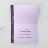 Gefeliciteerd Afstuderen Paarse Stone Kaart (Binnen)