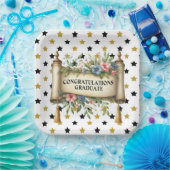 Gefeliciteerd Afstuderen Papieren Bordje (Feest)