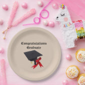 GEFELICITEERD AFSTUDEREN PAPIEREN BORDJE (Feest)