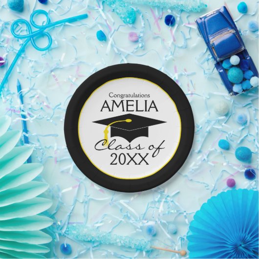 Gefeliciteerd Afstuderen Papieren Bordje (Feest)