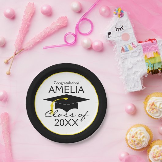 Gefeliciteerd Afstuderen Papieren Bordje (Feest)