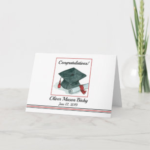 Gefeliciteerd Afstuderen Pet Diploma Aangepaste na Kaart