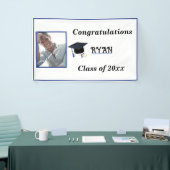 Gefeliciteerd Afstuderen Pet Diploma Foto Spandoek (Beurs)