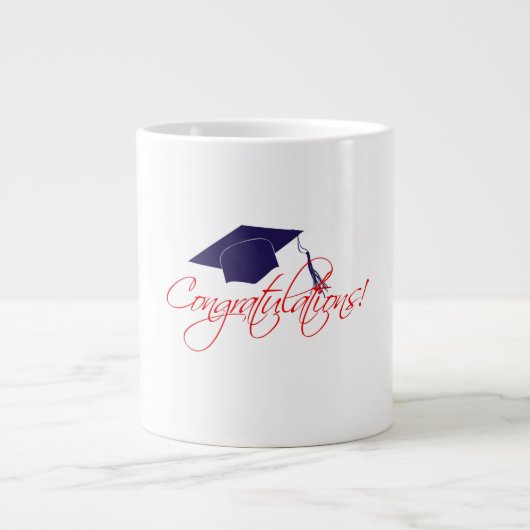 Gefeliciteerd afstuderen pet grote koffiekop (Voorkant)