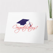 Gefeliciteerd afstuderen pet kaart (Voorkant)