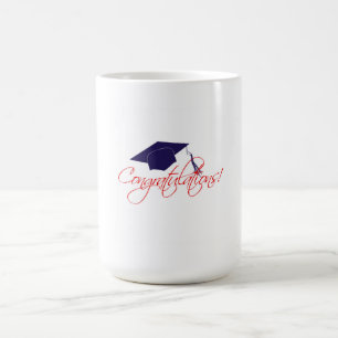 Gefeliciteerd afstuderen pet koffie Mok