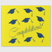 Gefeliciteerd afstuderen pet Verpakking papier (Vlak)