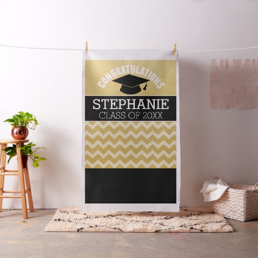 Gefeliciteerd Afstuderen Photo Backdrop Afstuderen Stof (Voorbeeld)