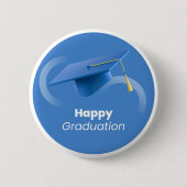 "Gefeliciteerd Afstuderen!" Ronde Button 5,7 Cm (Voorkant)