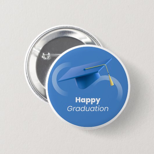 "Gefeliciteerd Afstuderen!" Ronde Button 5,7 Cm (Voorkant /achterkant)
