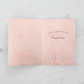 Gefeliciteerd Afstuderen Roos Flower Kaart (Binnen)