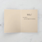 Gefeliciteerd Afstuderen Roos Gold Navy Sparkle Kaart (Binnen)