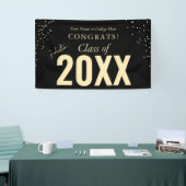 Gefeliciteerd Afstuderen School naam Spandoek (Beurs)