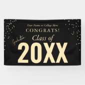 Gefeliciteerd Afstuderen School naam Spandoek (Horizontaal)