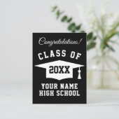 Gefeliciteerd afstuderen schooljaar 2023 briefkaart (Staand voorkant)