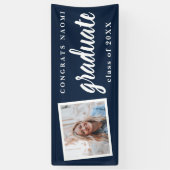 Gefeliciteerd Afstuderen schoolkleuren Fotobanner Spandoek (Verticaal)