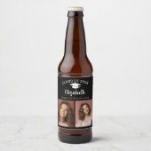Gefeliciteerd Afstuderen - Script Afstuderen Foto Bier Etiket (Voorkant)