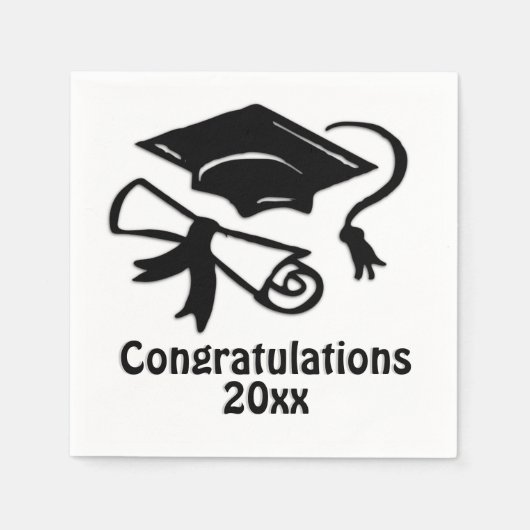 Gefeliciteerd Afstuderen Servetten (Voorkant)