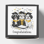 Gefeliciteerd Afstuderen Shih Tzu Dogs Bedankdoosjes (Bovenkant)