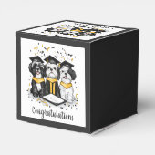 Gefeliciteerd Afstuderen Shih Tzu Dogs Bedankdoosjes (Achterkant)