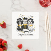 Gefeliciteerd Afstuderen Shih Tzu Dogs Servet (Insitu)