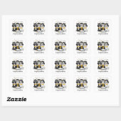 Gefeliciteerd Afstuderen Shih Tzu Dogs Vierkante Sticker (Vel)