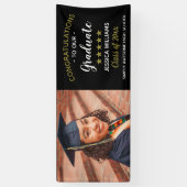 Gefeliciteerd Afstuderen Sjabloon Foto Afstuderen Spandoek (Verticaal)