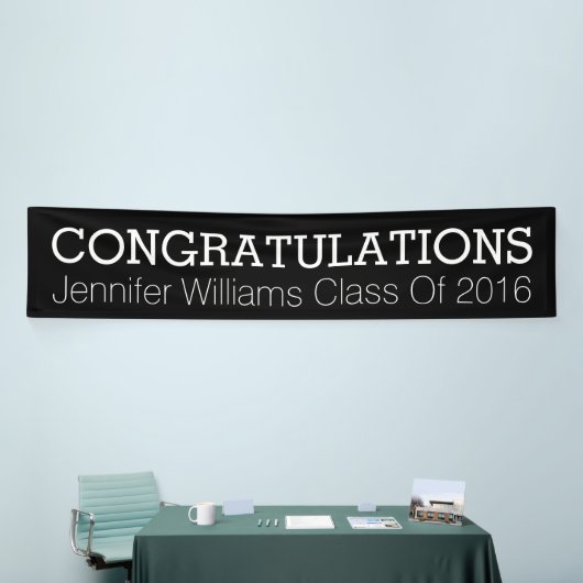 Gefeliciteerd Afstuderen Spandoek (Beurs)