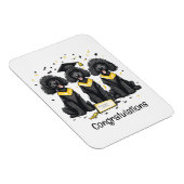 Gefeliciteerd Afstuderen Standaard Poedel Honden Magneet (Rechterzijde)