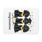 Gefeliciteerd Afstuderen Standaard Poedel Honden Magneet (Horizontaal)