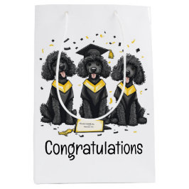 Gefeliciteerd Afstuderen Standaard Poedel Honden Medium Cadeauzakje