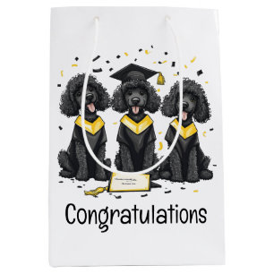 Gefeliciteerd Afstuderen Standaard Poedel Honden Medium Cadeauzakje