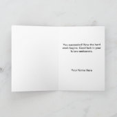 Gefeliciteerd Afstuderen - Teckel in Afstudeerder  Kaart (Binnen)