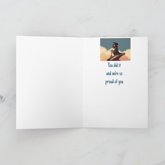 Gefeliciteerd Afstuderen Trots op U Kaart (Binnen)