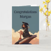 Gefeliciteerd Afstuderen Trots op U Kaart (Gele Bloem)