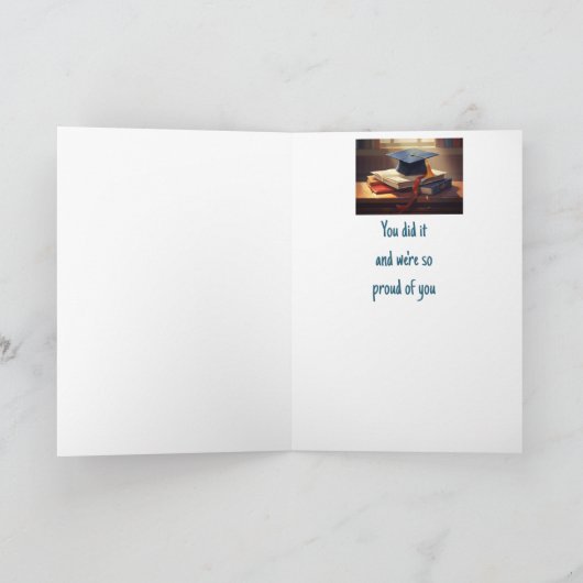 Gefeliciteerd Afstuderen Trots op U Kaart (Binnen)