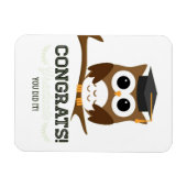 Gefeliciteerd Afstuderen Uil Magneet (Horizontaal)