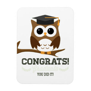Gefeliciteerd Afstuderen Uil Magneet